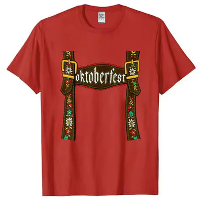 Oktoberfest Lederhosen T-Shirt Heren - Mark
