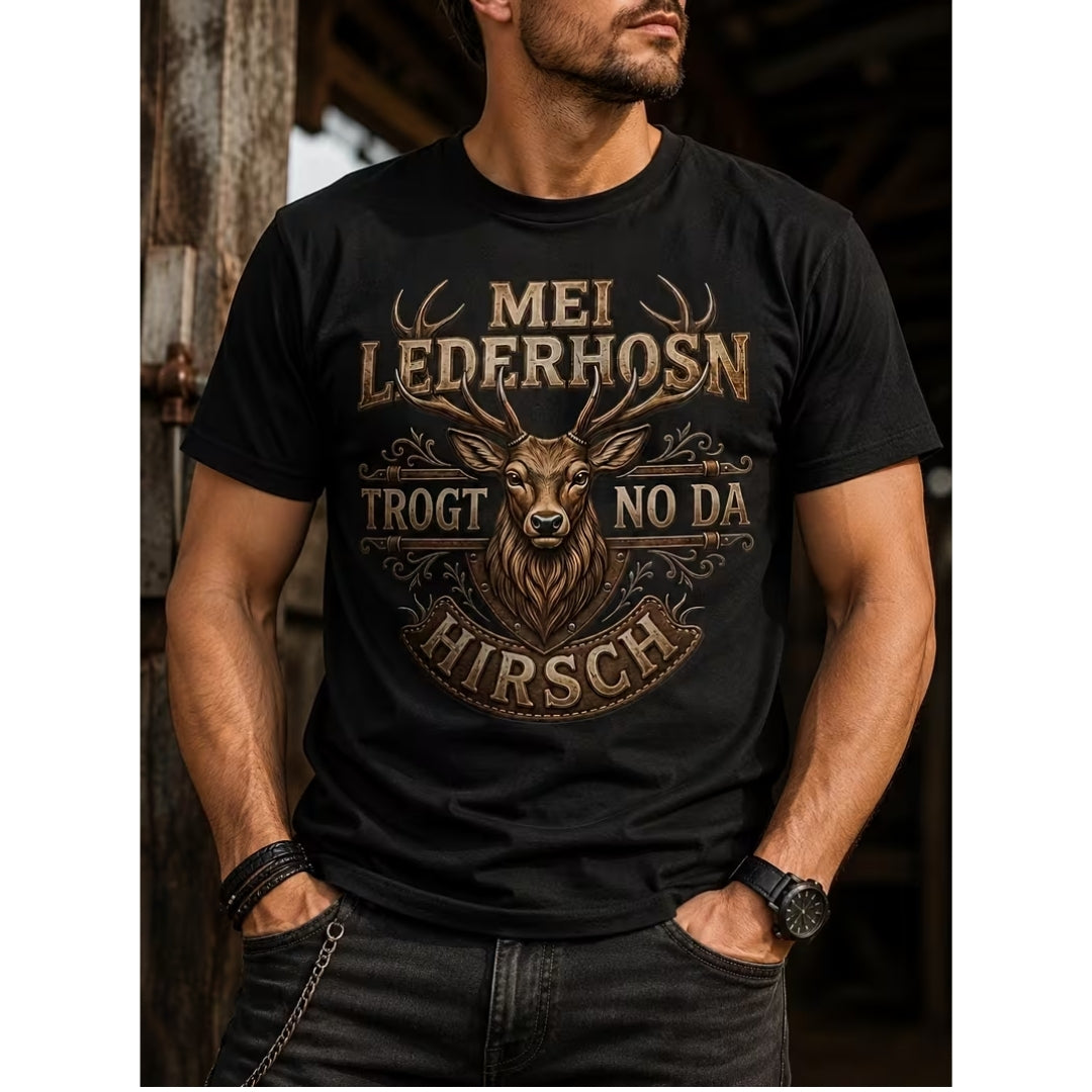 Oktoberfest T-Shirt Voor Heren - Hirsch