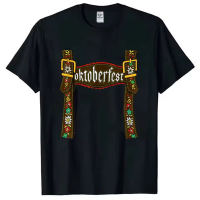 Oktoberfest Lederhosen T-Shirt Heren - Mark