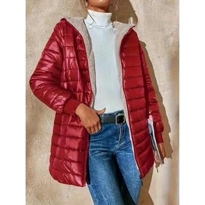 Fleece Gevoerde Jas Met Rits - Annelle