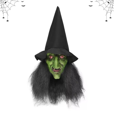 Heksen Masker Halloween - Oude Heks Ontwerp met Lichtgevende Ogen