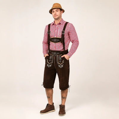 Oktoberfest Kostuum Heren - Traditionele Beierse Stijl Met Geborduurde Details