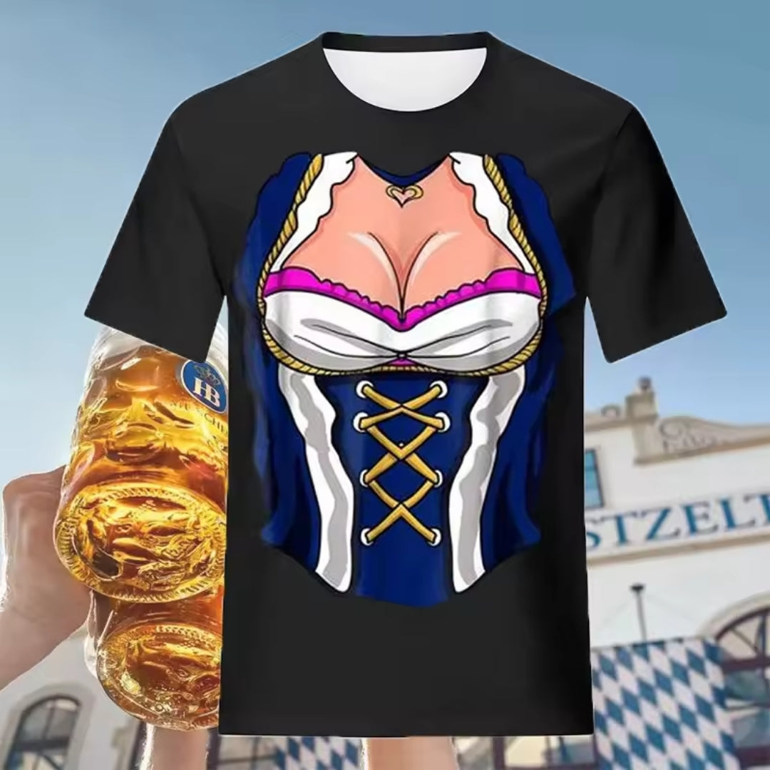 Oktoberfest T-Shirt - Vintage 3D Bierfestival Print