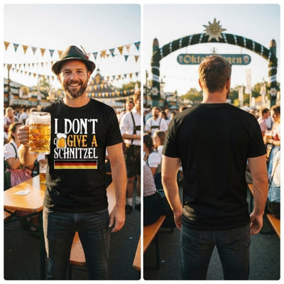 Oktoberfest T-Shirt - I Don't Give A Schnitzel