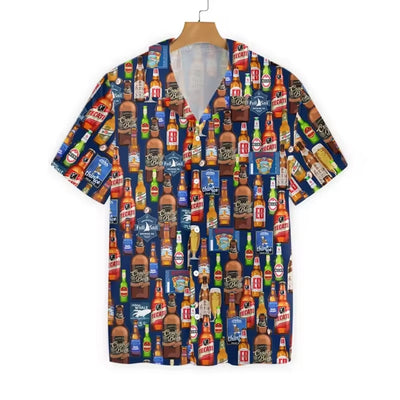 Oktoberfest Overhemd - 3D Bierfestival Print met Korte Mouwen