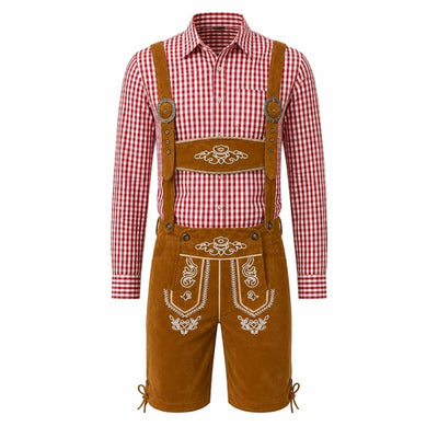 Oktoberfest Kostuum Heren - Traditionele Beierse Stijl Met Geborduurde Details