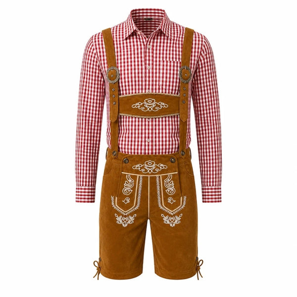 Costume d'Oktoberfest pour homme - Style bavarois traditionnel avec détails brodés