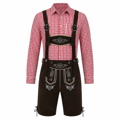 Oktoberfest Kostuum Heren - Traditionele Beierse Stijl Met Geborduurde Details