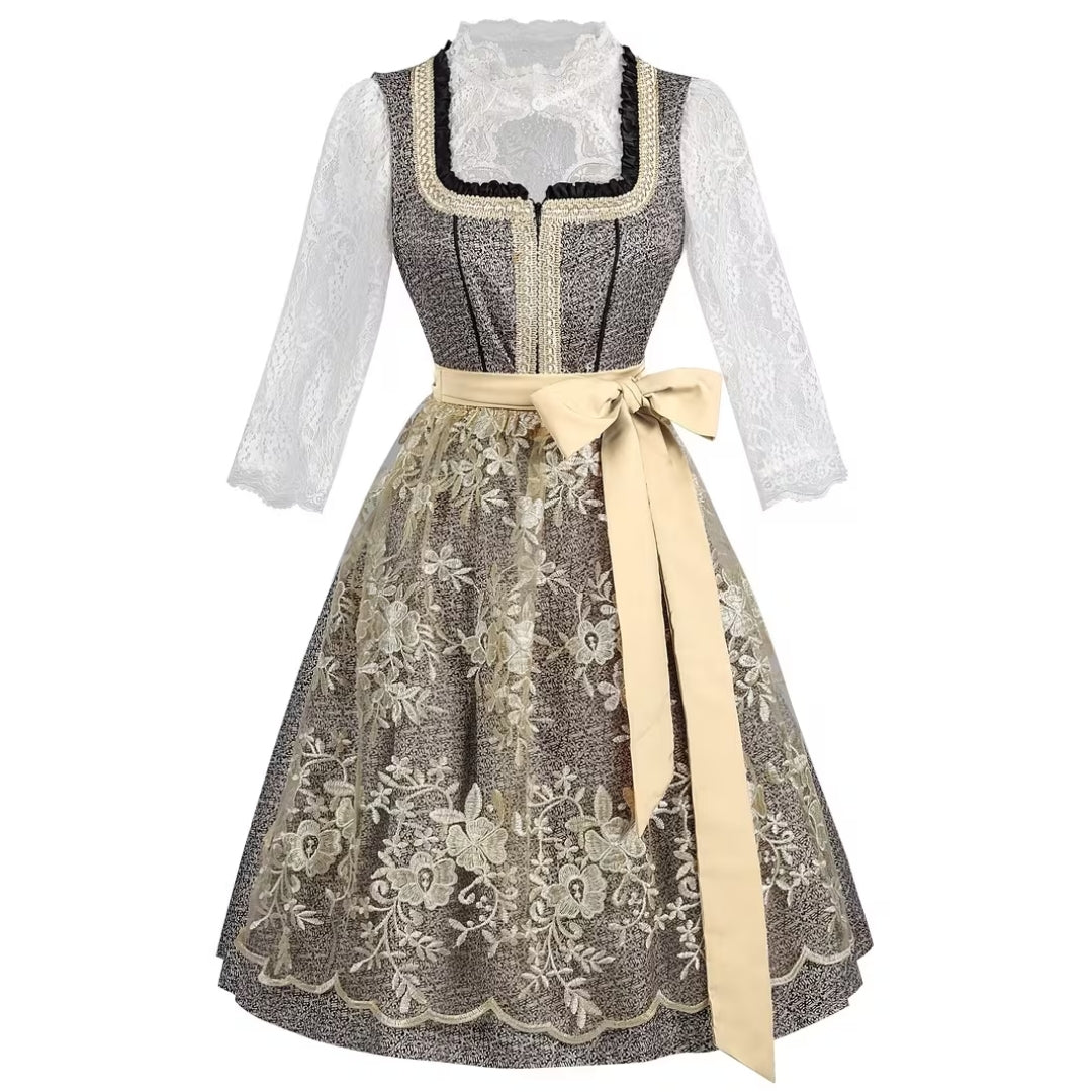 Oktoberfest Dirndl Met Kant en Borduurdetails - Lily