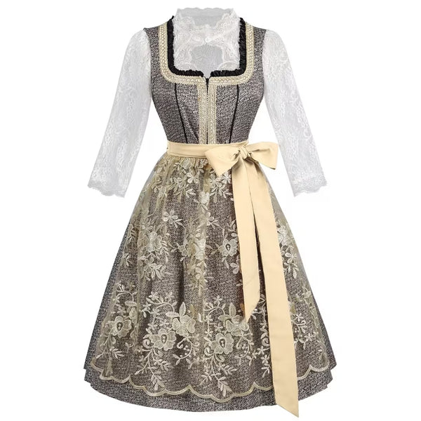 Oktoberfest Dirndl Met Kant en Borduurdetails - Lily