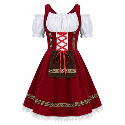 Oktoberfest Dirndl Jurk Dames - Traditionele Beierse Stijl Met Elegante Pasvorm