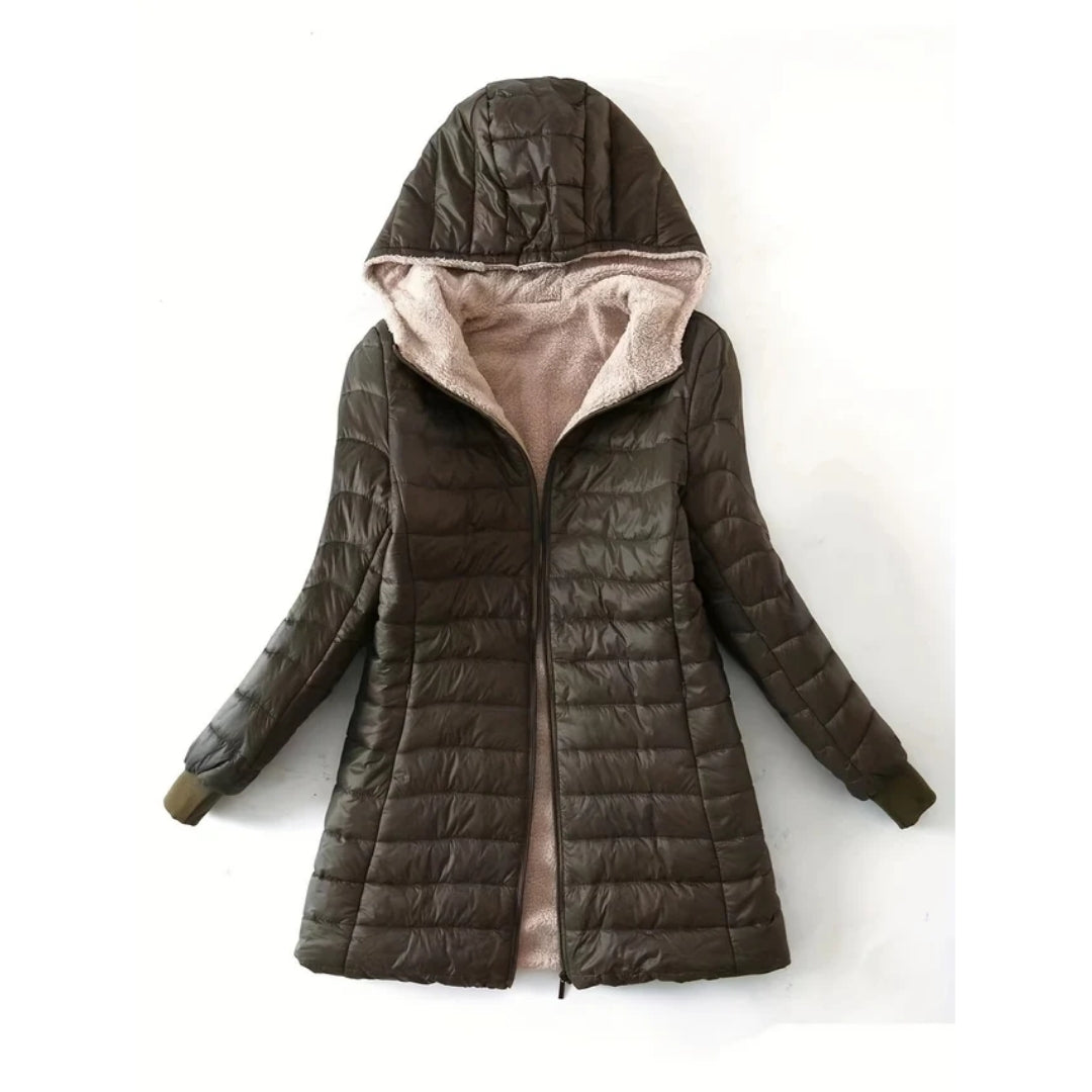 Fleece Gevoerde Jas Met Rits - Annelle