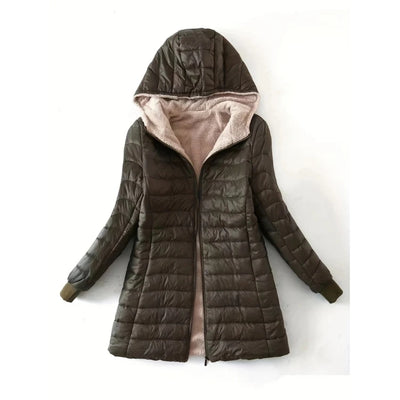 Fleece Gevoerde Jas Met Rits - Annelle