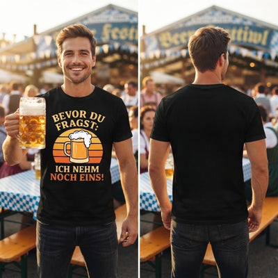 Oktoberfest Bier T-Shirt - Ich Nehm Noch Eins!