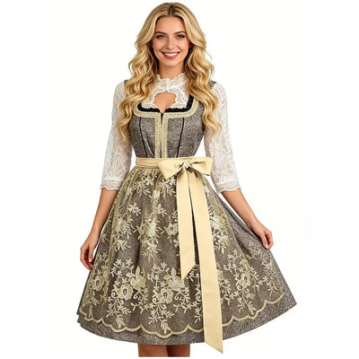 Oktoberfest Dirndl Met Kant en Borduurdetails - Lily