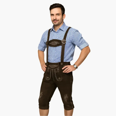 Oktoberfest Heren Lederhosen - Klassiek met Bretels