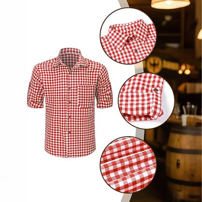 Oktoberfest Lederhosen - Traditionele Beierse Outfit met Shirt en Bretels