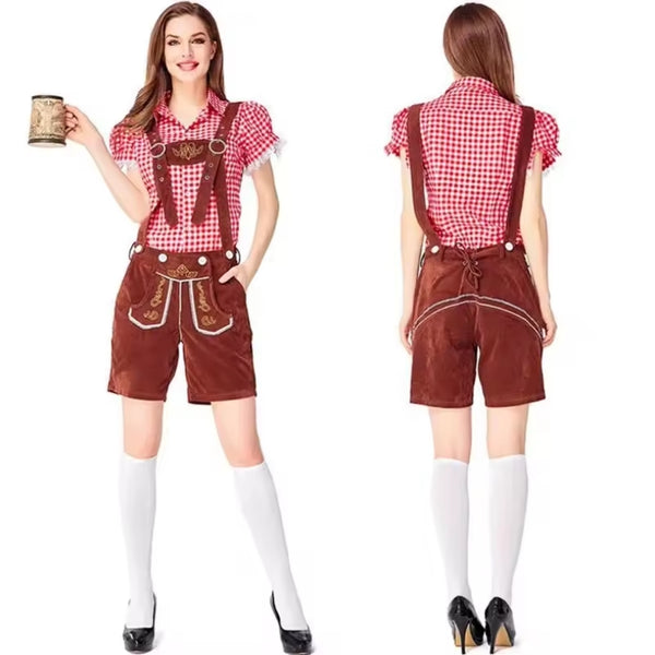 Oktoberfest-Lederhosenkostüm für Damen - Viola