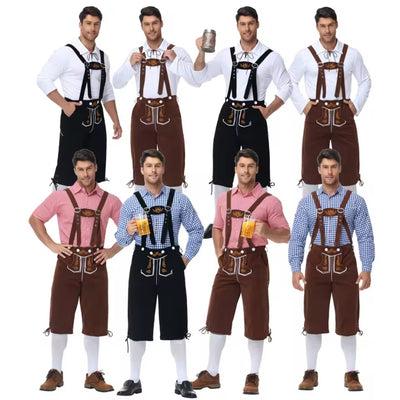 Oktoberfest Lederhosen - Traditionele Beierse Outfit met Shirt en Bretels