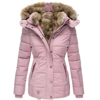 Winterjas Dames Met Bontkraag - Velice