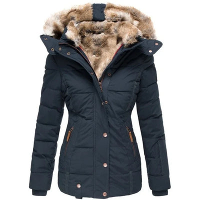 Winterjas Dames Met Bontkraag - Velice