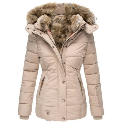 Winterjas Dames Met Bontkraag - Velice