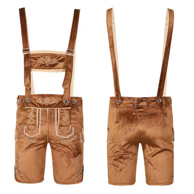 Oktoberfest Lederhosen - Beierse Stijl met Bretels en Shirt