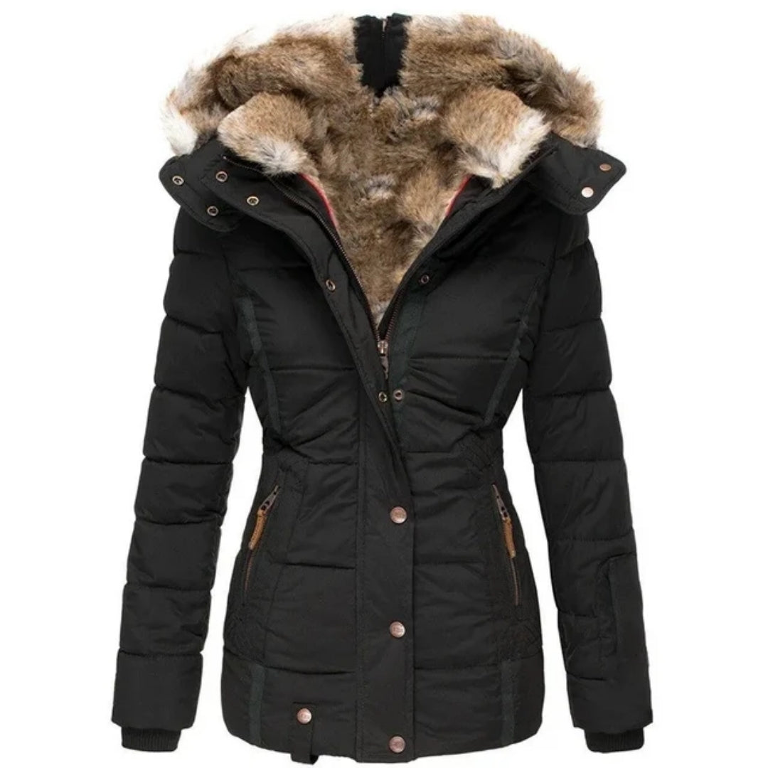 Winterjas Dames Met Bontkraag - Velice