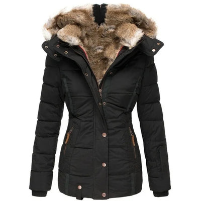 Winterjas Dames Met Bontkraag - Velice