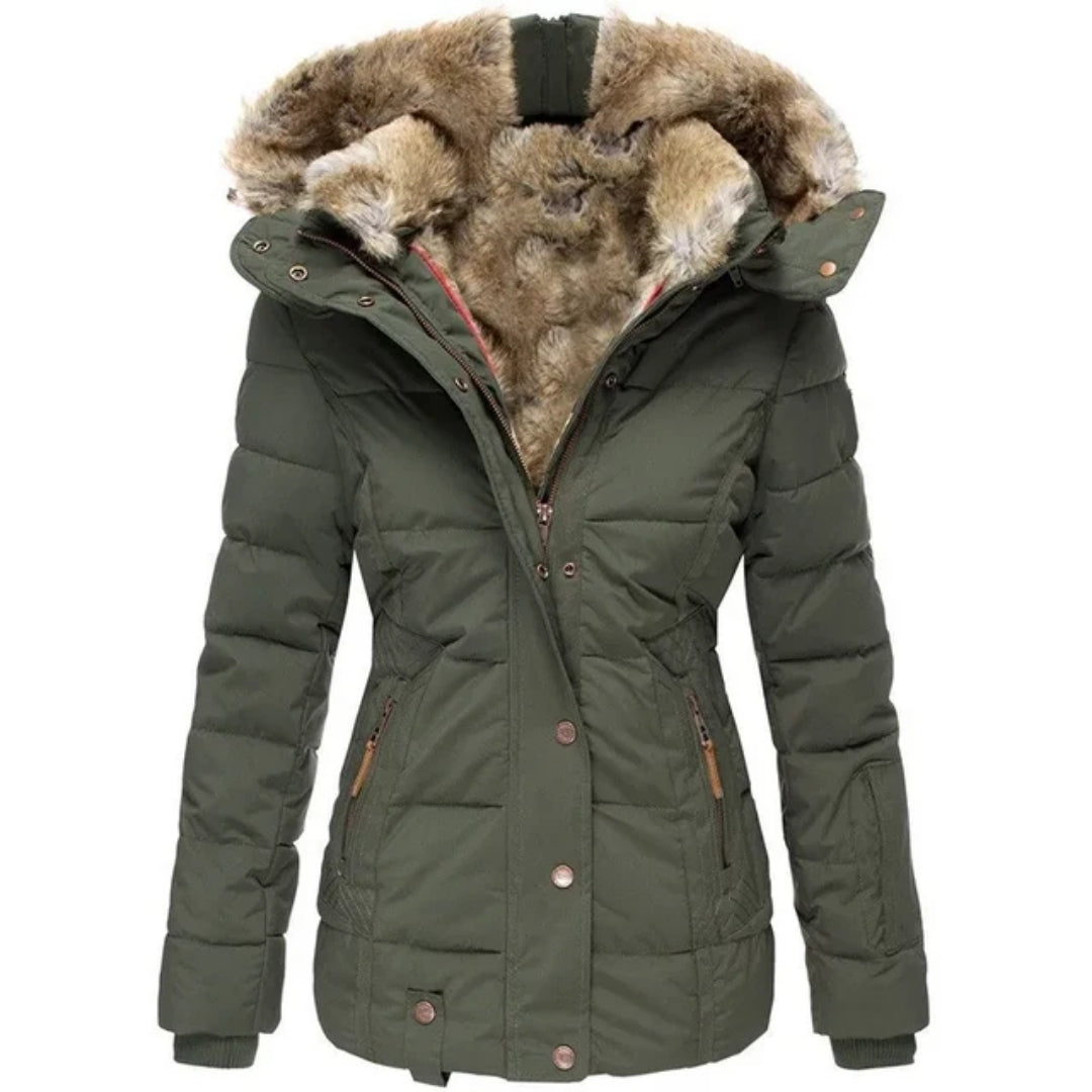 Winterjas Dames Met Bontkraag - Velice