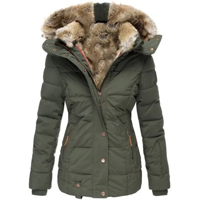 Winterjas Dames Met Bontkraag - Velice
