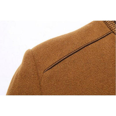 Wollen Cashmere Sjaaljas - Afneembare Sjaal Voor Heren