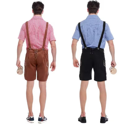 Oktoberfest Lederhosen - Beierse Stijl met Bretels en Shirt