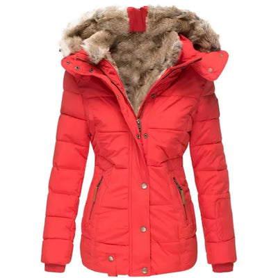 Winterjas Dames Met Bontkraag - Velice