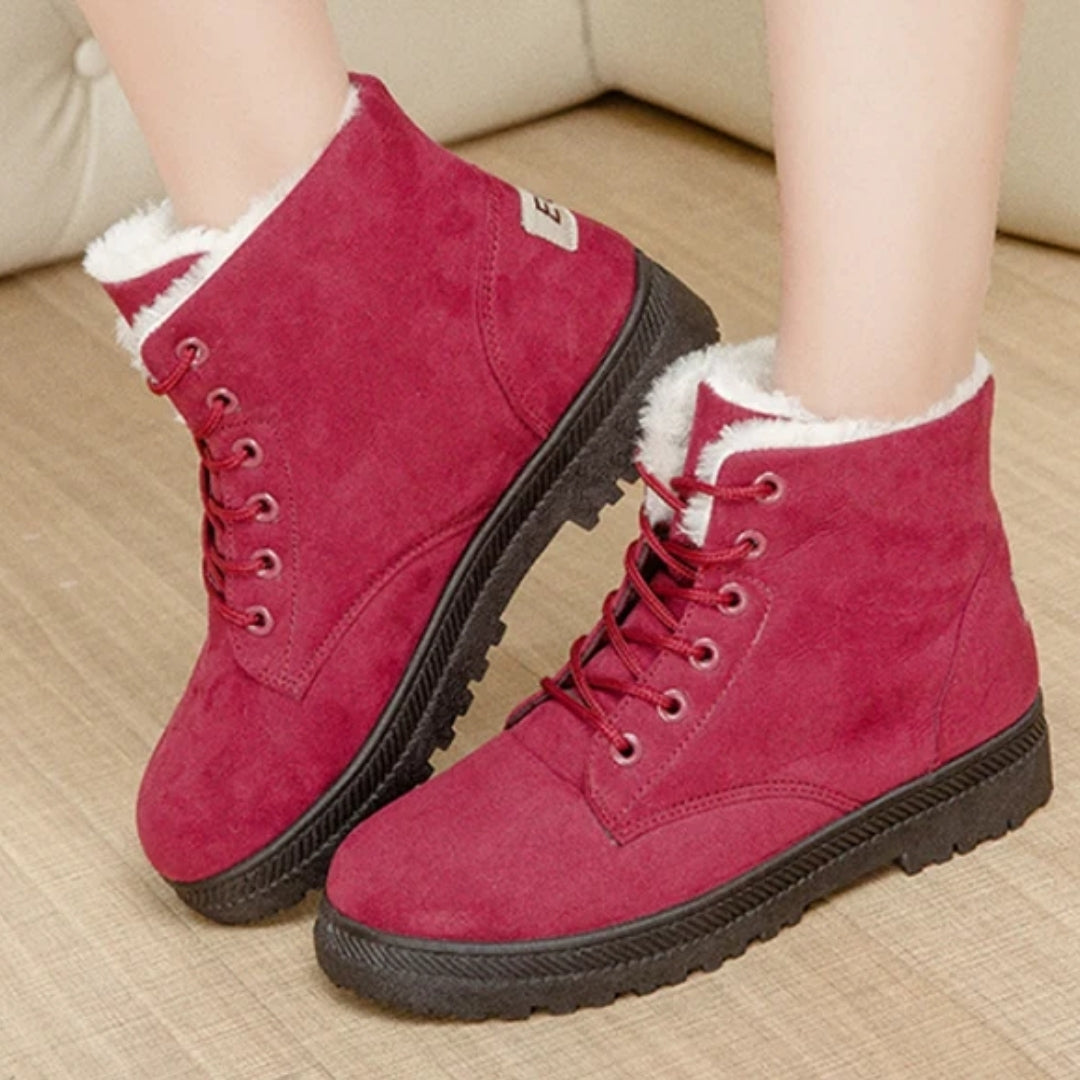 Winter Boots Voor Dames - Corduroy Buitenzijde En Antislipzool