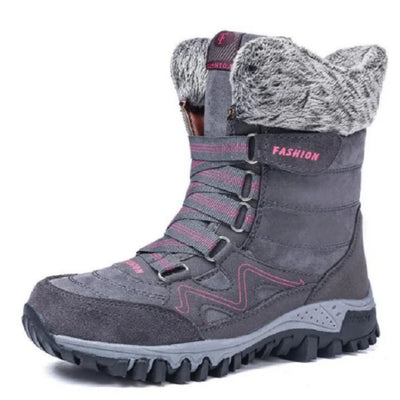 Snowboots - Gevoerde Winterlaarzen Met Suède Buitenzijde En Antislipzool