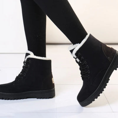 Winter Boots Voor Dames - Corduroy Buitenzijde En Antislipzool