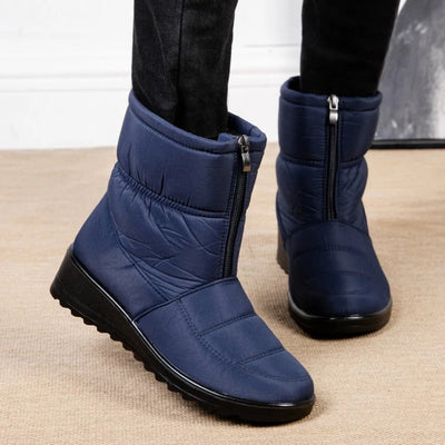 Snowboots - Waterdichte Halfhoge Dameslaarzen Met Warme Voering