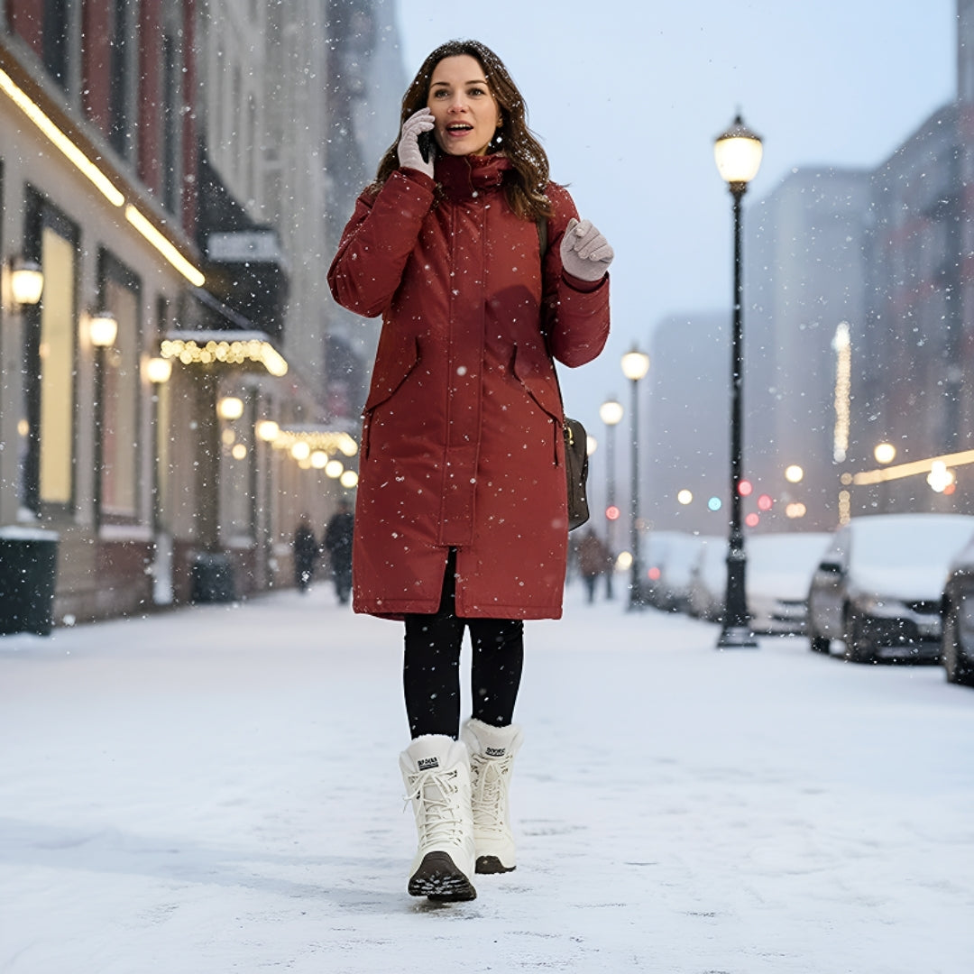 Snowboots - Waterdichte Dames Enkellaarzen Met Warme Pluche Voering