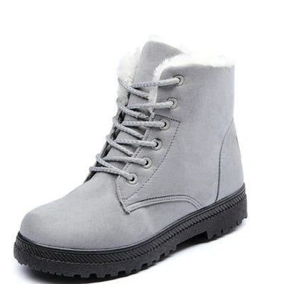 Winter Boots Voor Dames - Corduroy Buitenzijde En Antislipzool