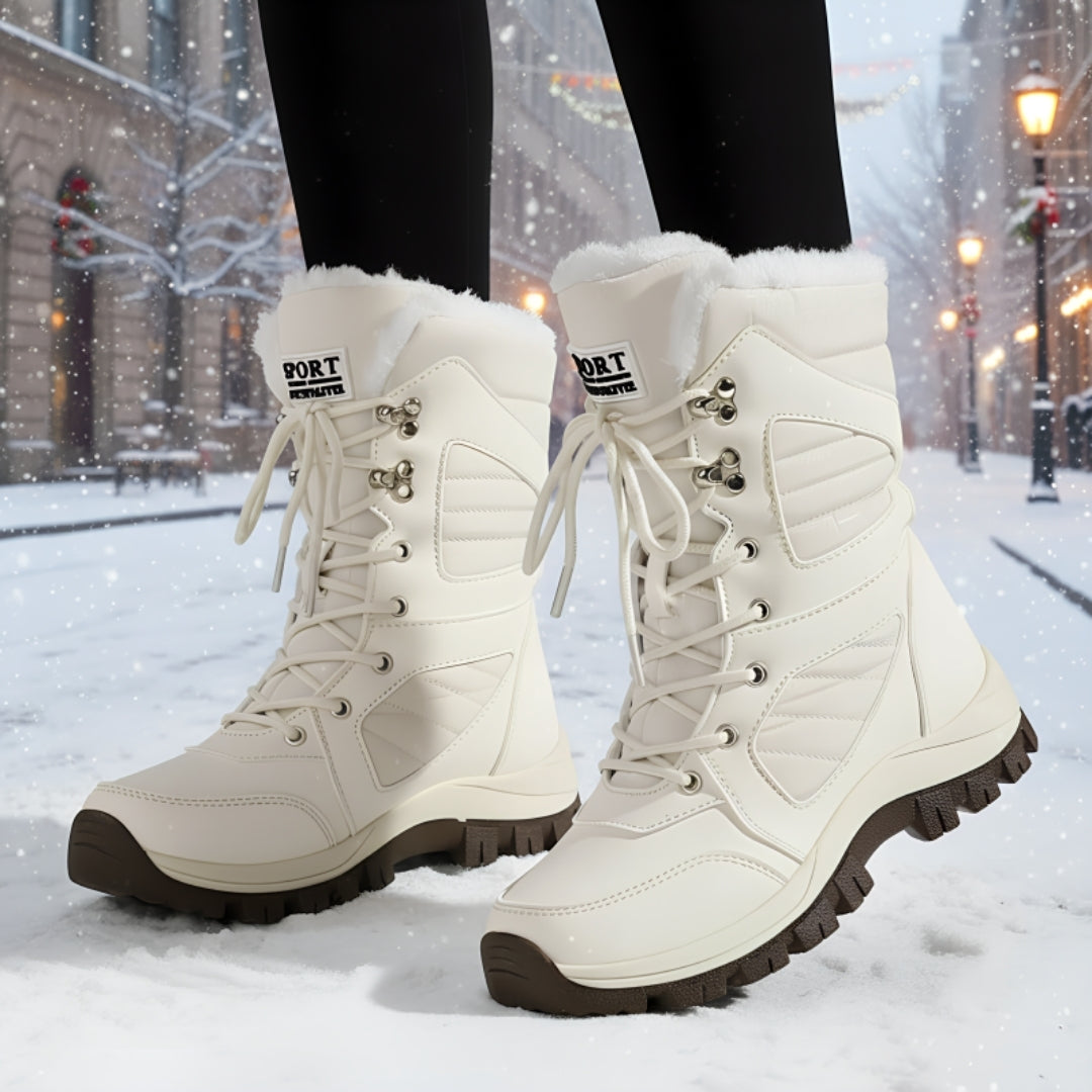 Snowboots - Waterdichte Dames Enkellaarzen Met Warme Pluche Voering
