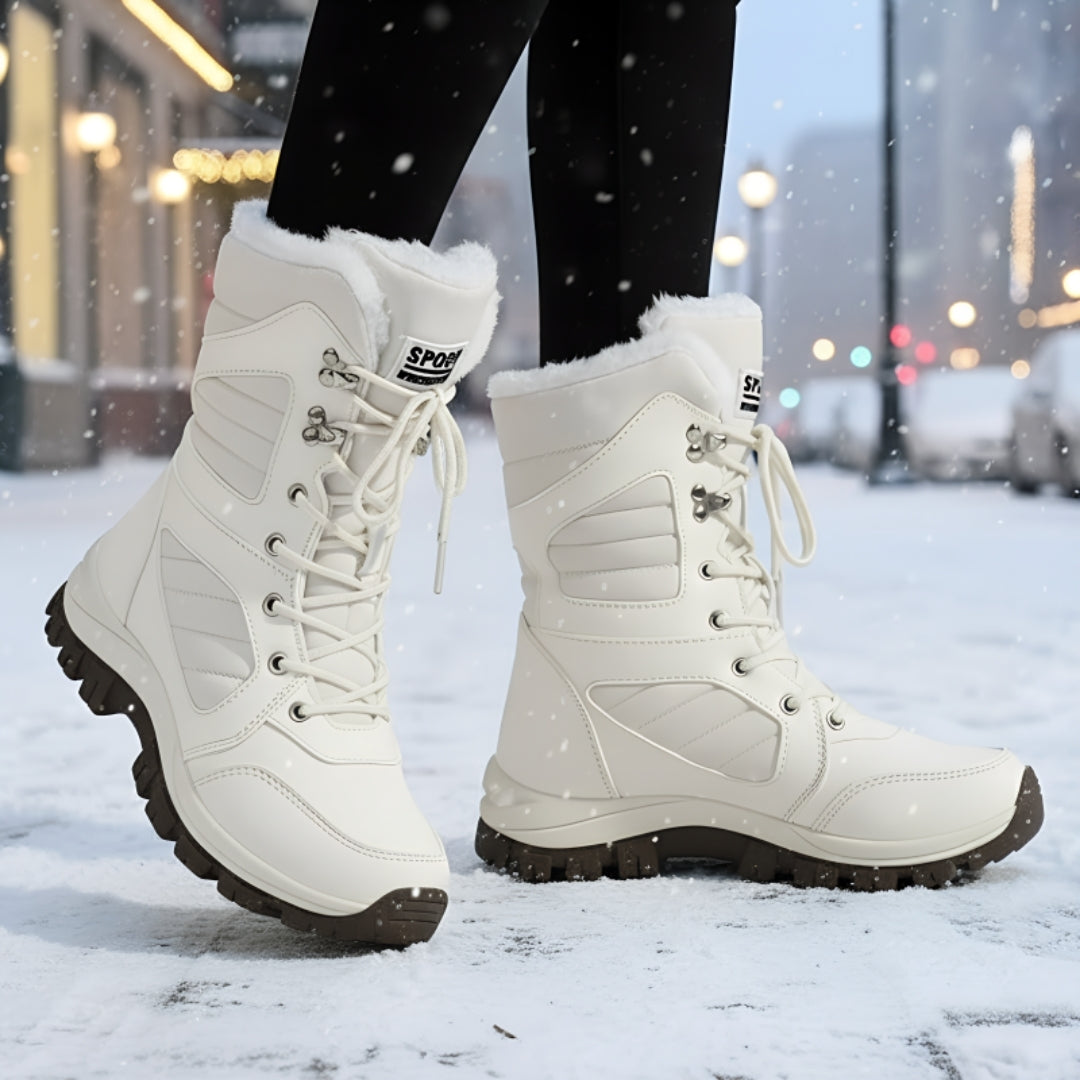 Snowboots - Waterdichte Dames Enkellaarzen Met Warme Pluche Voering