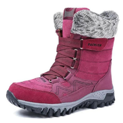 Snowboots - Gevoerde Winterlaarzen Met Suède Buitenzijde En Antislipzool