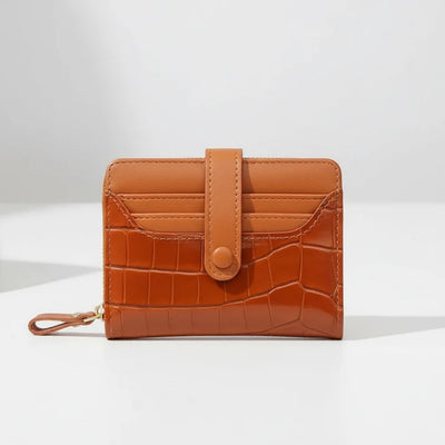 Dames Portemonnee - Compact Model met Pailletten en Drukknoopsluiting