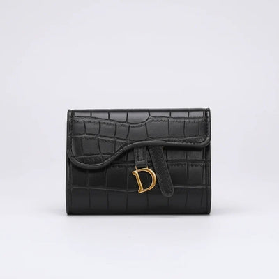 Dames Portemonnee - Compact Model met Krokodillenmotief