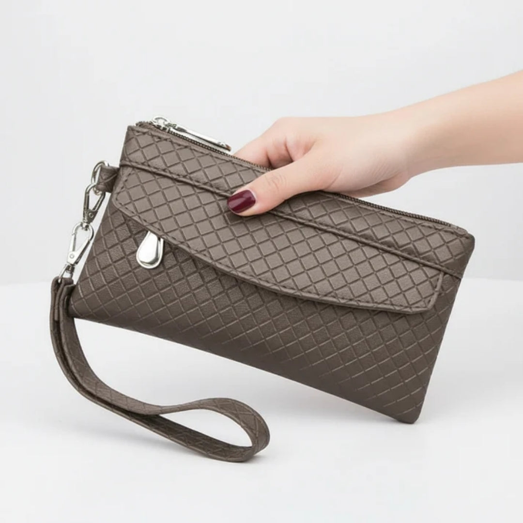 Portemonnee - Elegant Model met Telefoonvak en Ritssluiting