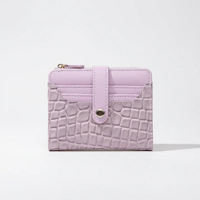 Dames Portemonnee - Compact Model met Pailletten en Drukknoopsluiting