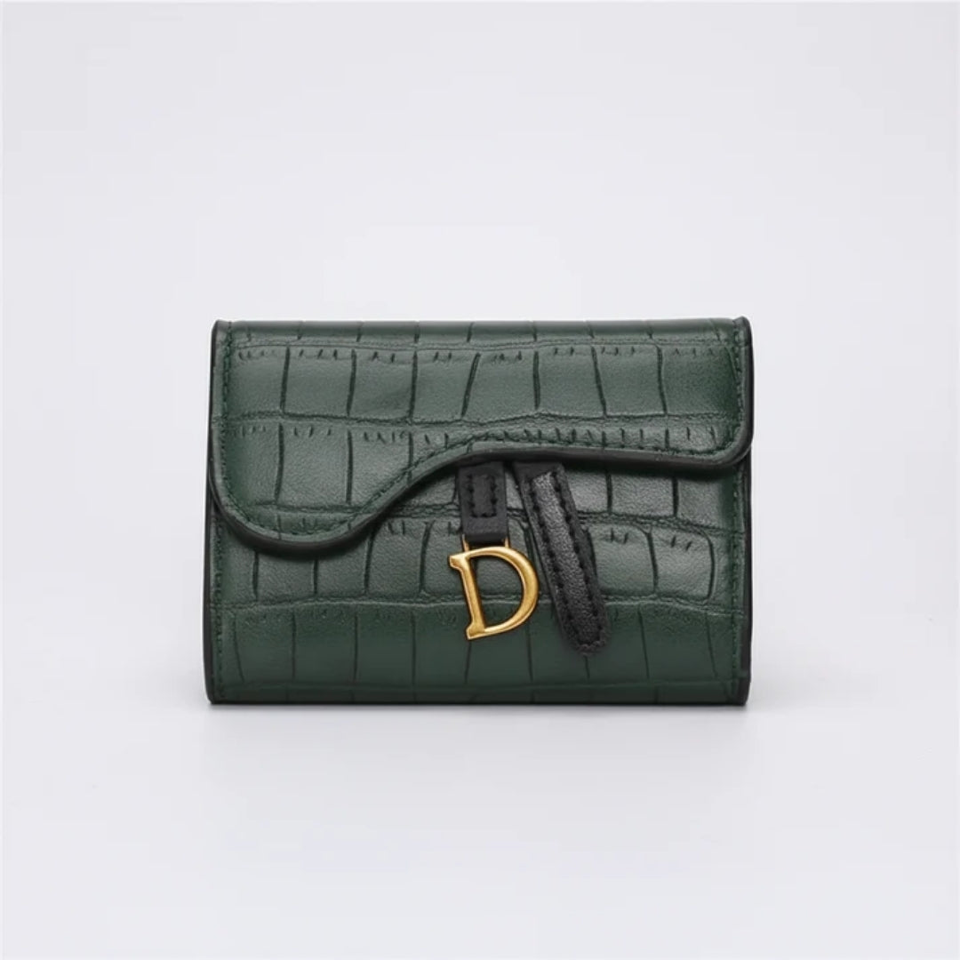 Dames Portemonnee - Compact Model met Krokodillenmotief