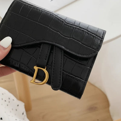 Dames Portemonnee - Compact Model met Krokodillenmotief
