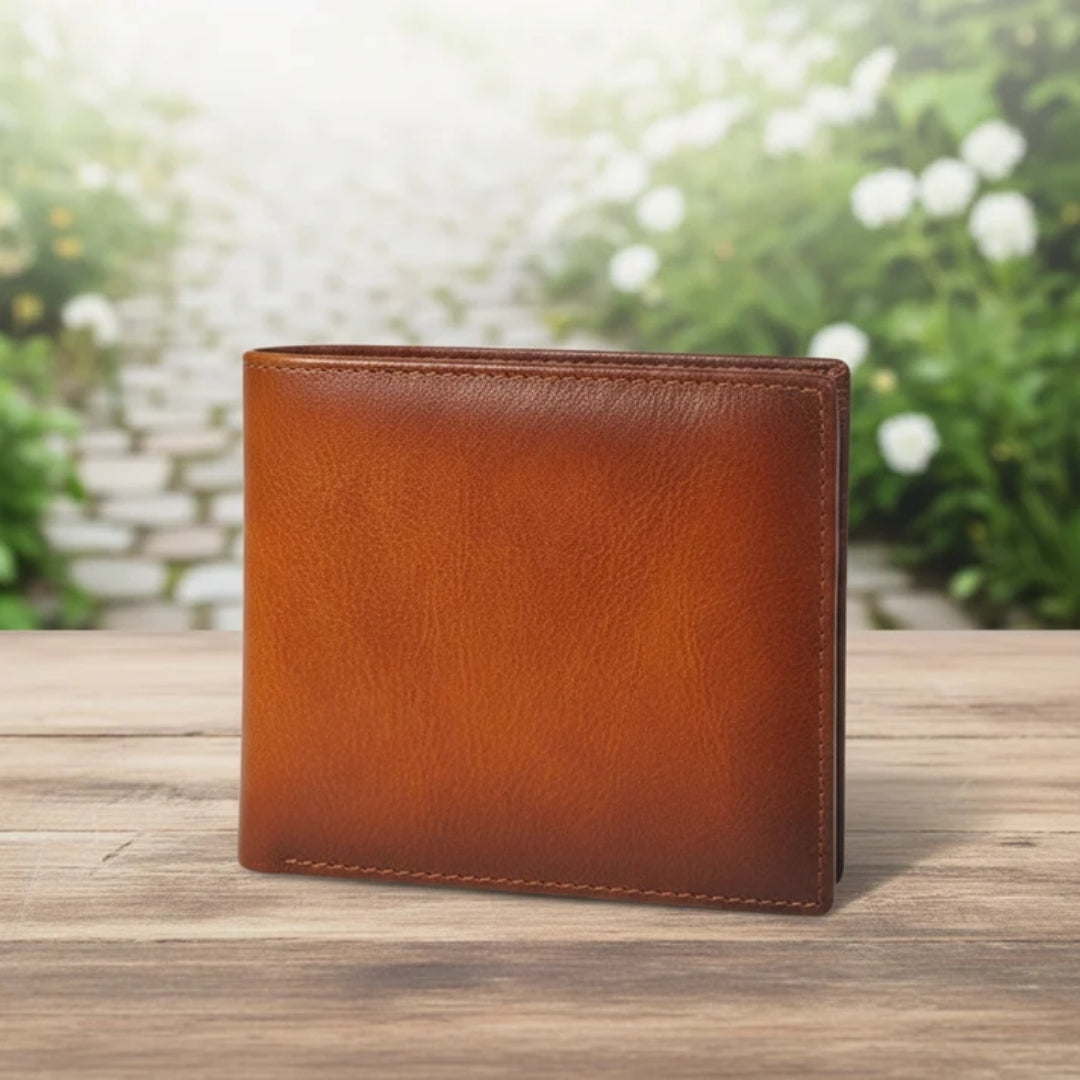 Leren portemonnee - Klassiek model met RFID-bescherming